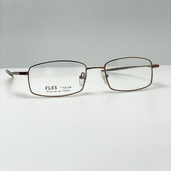 Flex Eyeglasses Eye Glasses Frames 2142 Brown 53-18-135 - Picture 1 of 6